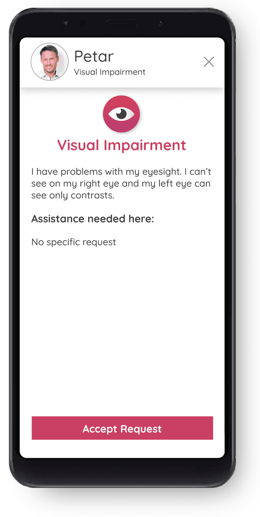 Client App interface screenshot